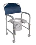 Commode, Bathroom Safety, Aluminum, wheels, home health care