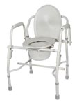Commode, drop arm, bathroom safety, home health care