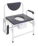 Commode, Bariatric, Drop arm, Bathroom Safety, home health care