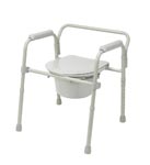 Commode, bucket, bathroom safety, Aluminum, folding, home health care